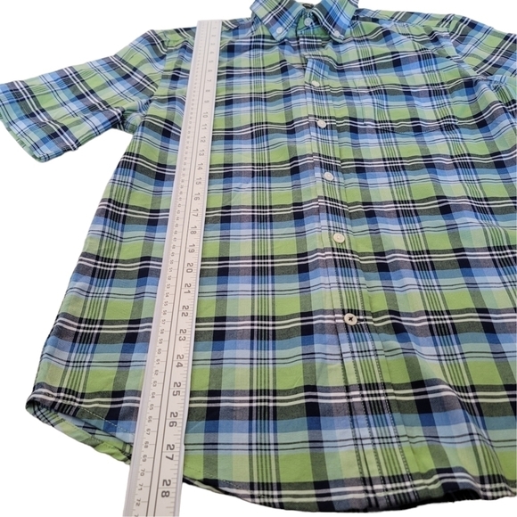 St. John's Bay Grn/Blk Plaid SS Shirt Sz S - Picture 4 of 8
